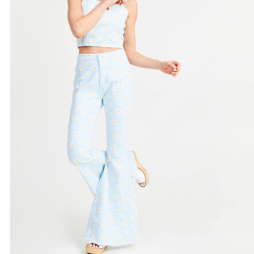 ALTAR'D STATE Jeans | Mila Daisy Flare 2 piece set